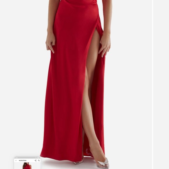 Red House of CB High Slit Dress - Picture 4 of 5